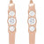 14K Rose Gold 1/8 CTW Natural Diamond Hinged Hoop Earrings