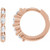 14K Rose Gold 1/6 CTW Natural Diamond 12 mm Hoop Earrings