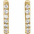 14K Yellow Gold 1/6 CTW Natural Diamond Hoop Earrings