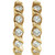 14K Yellow Gold 1/10 CTW Natural Diamond Twisted Huggie Earrings