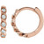 14K Rose Gold 1/10 CTW Natural Diamond TwistedHuggie Earrings