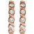 14K Rose Gold 1/10 CTW Natural Diamond TwistedHuggie Earrings