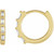 14K Yellow Gold 1/10 CTW Natural Diamond Huggie Earrings