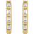 14K Yellow Gold 1/10 CTW Natural Diamond Huggie Earrings