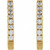 14K Yellow Gold 1/8 CTW Natural Diamond Geometric Hinged Huggie Earrings