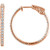 14K Rose Gold 1 CTW Natural Diamond Inside-Outside Hinged Hoop Earrings