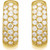 14K Yellow Gold 7/8 CTW Natural Diamond Hoop Earrings
