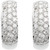 14K White Gold 7/8 CTW Natural Diamond Hoop Earrings