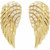 14K Yellow Gold .07 CTW Natural Diamond Angel Wing Earrings