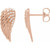14K Rose Gold .07 CTW Natural Diamond Angel Wing Earrings