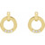 14K Yellow Gold .08 CTW Natural Diamond Circle Earrings