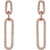 14K Rose Gold 1/3 CTW Natural Diamond Link Earrings