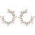 14K Rose Gold 1 CTW Natural Diamond Front-Facing Hoop Earrings