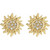 14K Yellow Gold .02 CTW Natural Diamond Sun Earrings
