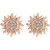 14K Rose Gold .02 CTW Natural Diamond Sun Earrings