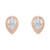 14K Rose Gold 1/10 CTW Natural Diamond Micro Bezel-Set Earrings