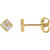 14K Yellow Gold 1/6 CTW Natural Diamond Geometric Earrings