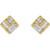 14K Yellow Gold 1/6 CTW Natural Diamond Geometric Earrings