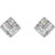 14K White Gold 1/6 CTW Natural Diamond Geometric Earrings