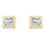 14K Yellow Gold 1/6 CTW Natural Diamond Bezel-Set Earrings