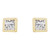 14K Yellow Gold 1/6 CTW Natural Diamond Bezel-Set Earrings
