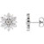 14K White Gold 1 CTW Natural Diamond Vintage-Inspired Earrings