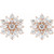 14K Rose Gold 1 CTW Natural Diamond Vintage-Inspired Earrings