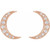 14K Rose Gold 1/10 CTW Natural Diamond Crescent Moon Earrings