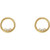 14K Yellow Gold 1/6 CTW Natural Diamond Circle Earrings