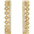 14K Yellow Gold 1/4 CTW Natural Diamond Geometric Hoop Earrings