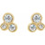 14K Yellow Gold 1/5 CTW Natural Diamond Geometric Cluster Earrings