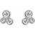 14K White Gold 1/5 CTW Natural Diamond Geometric Cluster Earrings