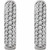 14K White Gold 1/3 CTW Natural Diamond Fancy Hoop Earrings