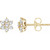 14K Yellow Gold 3/8 CTW Natural Diamond Flower Earrings