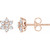 14K Rose Gold 3/8 CTW Natural Diamond Flower Earrings