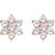 14K Rose Gold 3/8 CTW Natural Diamond Flower Earrings