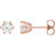 14K Rose Gold 1 CTW Natural Diamond Stud Earrings