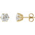 14K Yellow Gold 2 CTW Natural Diamond 6-Prong Stud Earrings