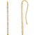 14K Yellow Gold 1/3 CTW Natural Diamond Bar Earrings