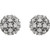 14K White Gold 1/4 CTW Natural Diamond Cluster Earrings