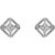 14K White Gold .08 CTW Natural Diamond Filigree Earrings
