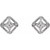 14K White Gold .08 CTW Natural Diamond Filigree Earrings