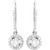 14K White Gold 1 CTW Natural Diamond Halo-Style Earrings