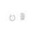 14K White Gold 9/10 CTW Natural Diamond Hoop Earrings