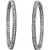 14K White Gold 5/8 CTW Diamond Inside-Outside Hoop Earrings