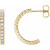 14K Yellow Gold 1/2 CTW Natural Diamond Hoop Earrings