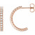 14K Rose Gold 1/2 CTW Natural Diamond Hoop Earrings