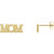 14K Yellow Gold Nameplate Earrings