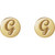 14K Yellow Gold Engravable Disc Earrings
