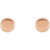 14K Rose Gold Engravable Rope Earrings